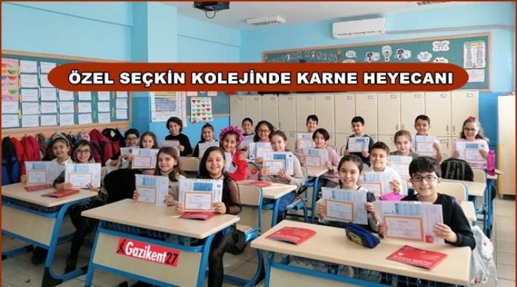 Seçkin Koleji'nde karne heyecanı