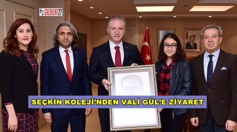 Seçkin Koleji'nden Vali Gül'e ziyaret