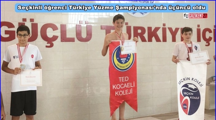 Seçkin'den yüzmede Türkiye derecesi