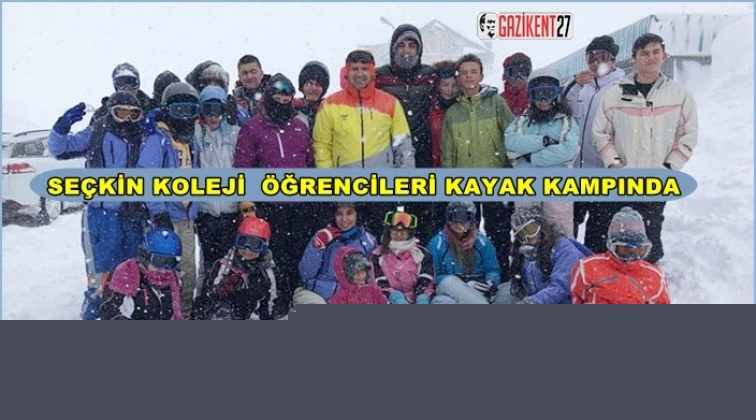 Seçkinli öğrenciler Erciyes kış kampında
