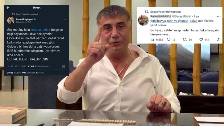 Enginyurt muhalefete çağrı yaptı, Sedat Peker paylaştı!