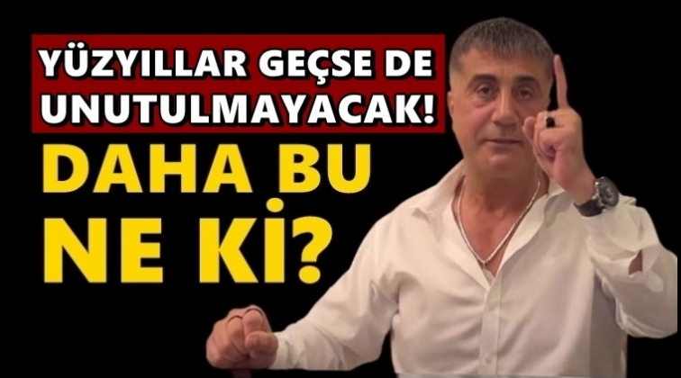 Sedat Peker: Daha bu ne ki?