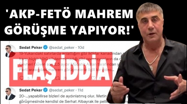 Sedat Peker'den bomba FETÖ iddiası!..