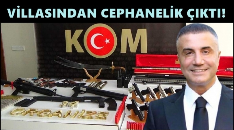 Sedat Peker'in villasından cephanelik çıktı!