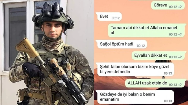 Şehidin son mesajı yürek dağladı...