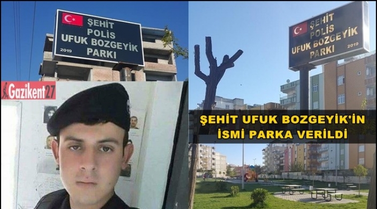 Şehit Bozgeyik’in ismi parkta yaşatılacak