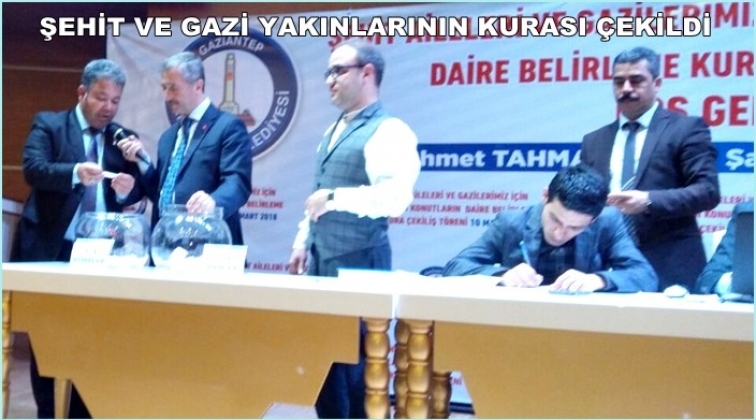 Şehit ve gazi ailelerinin kura çekimi yapıldı