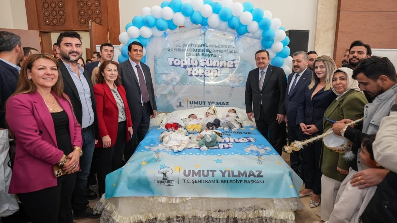 Şehitkamil'de 173 &ccedil;ocuk i&ccedil;in toplu s&uuml;nnet t&ouml;reni 