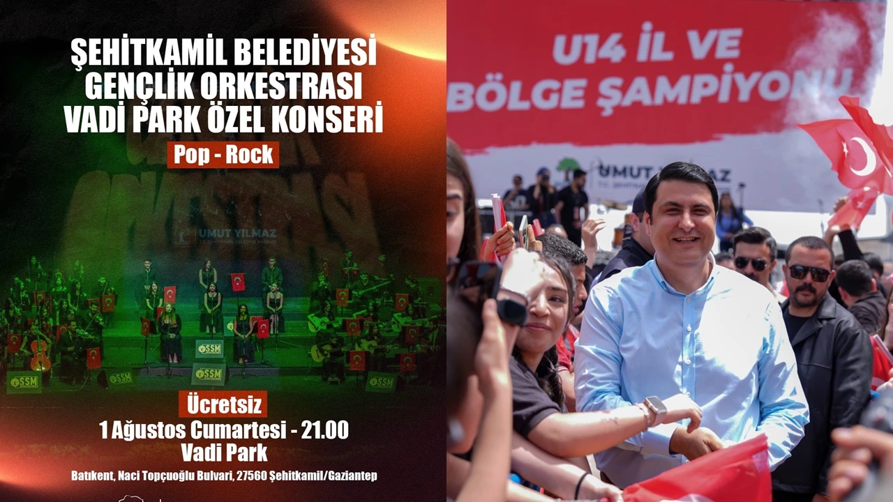 Şehitkamil Gen&ccedil;lik Orkestrası'ndan Vadi Park &Ouml;zel Konseri