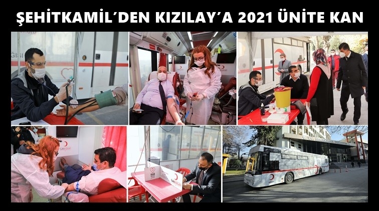 Şehitkamil'den kan bağışı kampanyasına destek