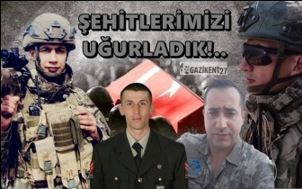 Şehitlerimiz gözyaşlarıyla uğurlandı...