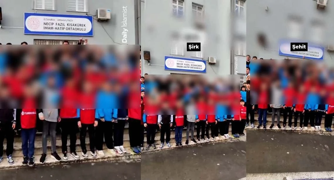 Selefi grubun yemini ortaokulda &ccedil;ocuklara okutuldu! 