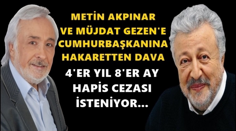 Sevilen sanatçılara hapis cezası istemi!..