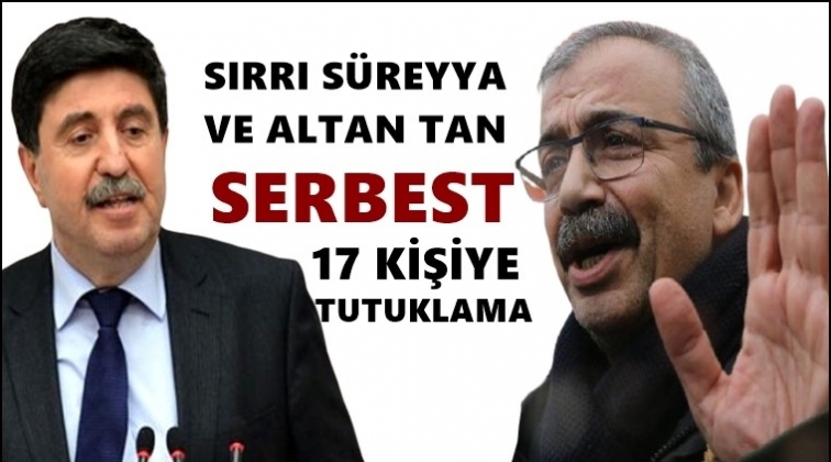 Sırrı Süreyya Önder ve Altan Tan serbest
