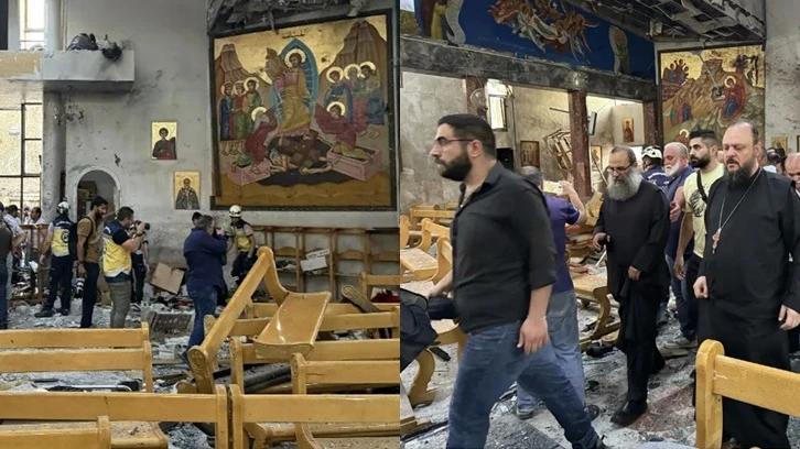 Son Dakika... Şam’da kilisede patlama: Çok sayıda ölü!
