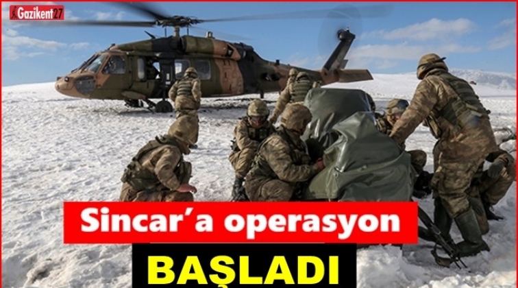 Son dakika... Sincar'a operasyon başladı!