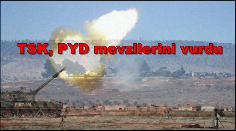 Son dakika: TSK, PYD mevzilerini vurdu