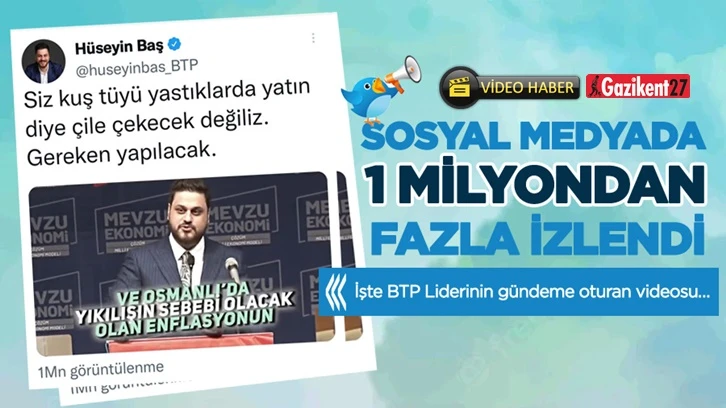 Sosyal medyada 1 milyondan fazla izlendi...