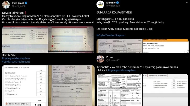 Sosyal medyadaki seçimde usulsüzlük ihbarları gündem oldu