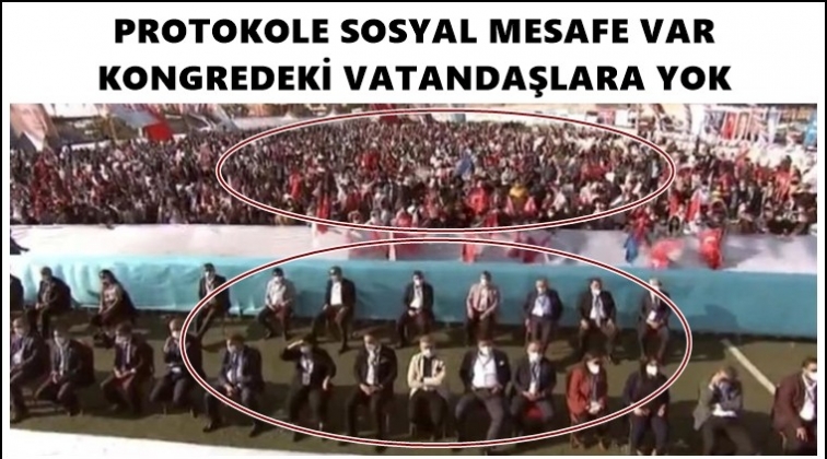 Sosyal mesafe protokole var, vatandaşa yok!