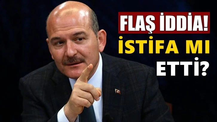 Soylu istifasını Erdoğan'a sundu iddiası!