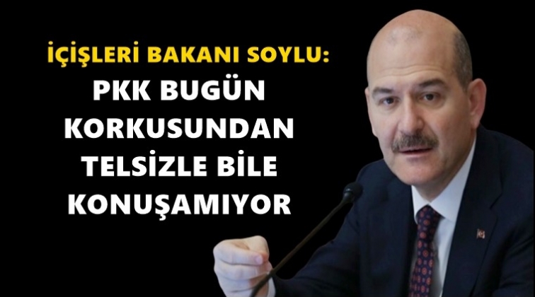 Soylu: PKK korkudan telsizle bile konuşamıyor