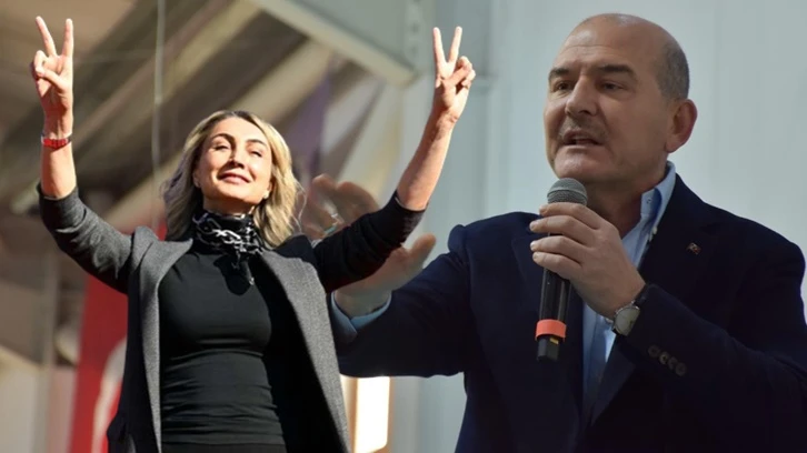 Soylu, 'zafer işareti' yapan Dilek İmamoğlu'nu hedef aldı!