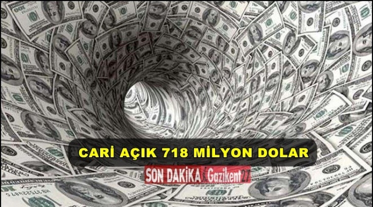 Şubat'ta cari açık 718 milyon dolar oldu