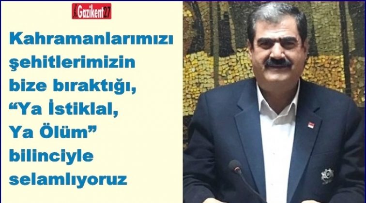 Sucu'dan, &Ccedil;anakkale Deniz Zaferi mesajı