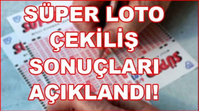 Süper Loto sonuçları açıklandı!