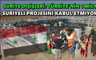 Suriye Dışişleri: Geri gönderme projesini kabul etmiyoruz