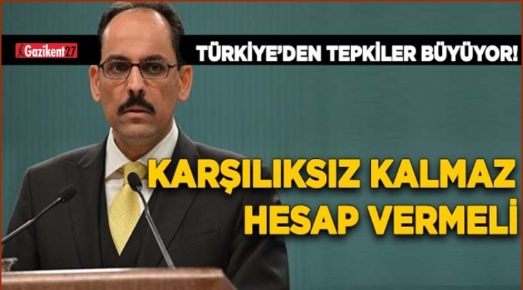 Suriye rejimi saldırılar i&ccedil;in hesap vermelidir