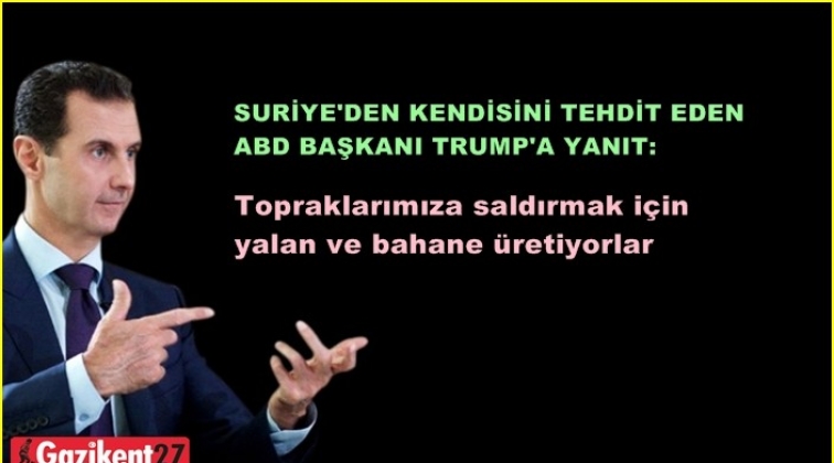 Suriye’den Trump’ın tehdidine yanıt!