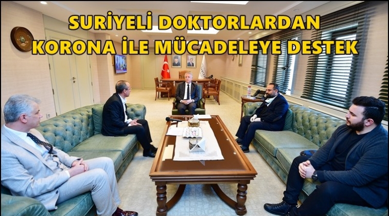 Suriyeli doktorlardan koronavirüs desteği