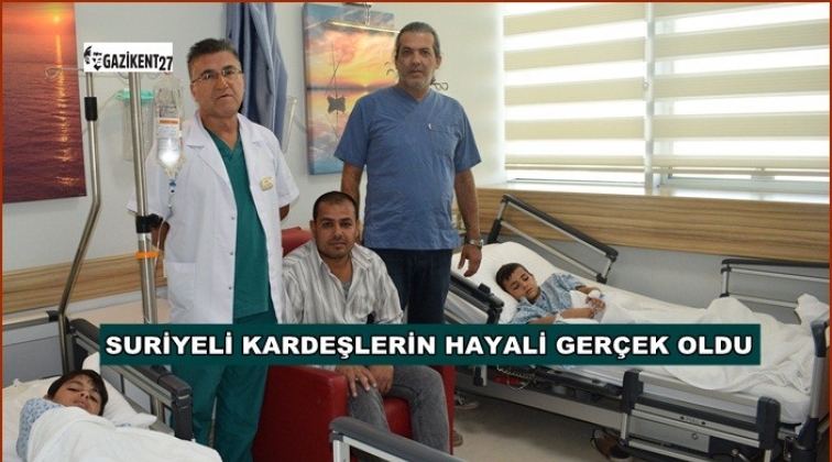 Suriyeli kardeşlerin s&uuml;nnet hayali Anka&rsquo;da ger&ccedil;ekleşti