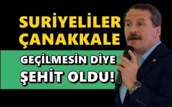 Suriyeliler, Çanakkale geçilmesin diye şehit olmuş!