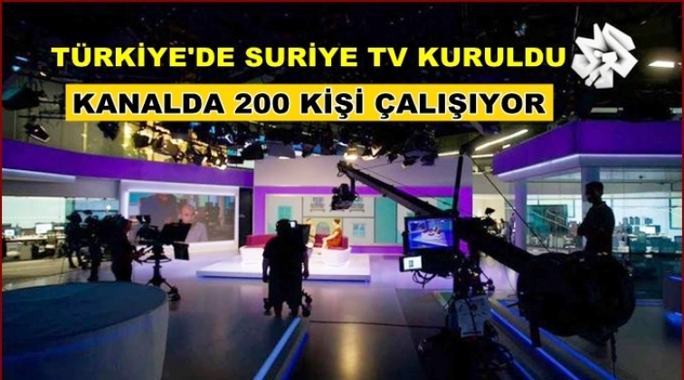 Suriyeliler T&uuml;rkiye'de TV kanalı kurdu!