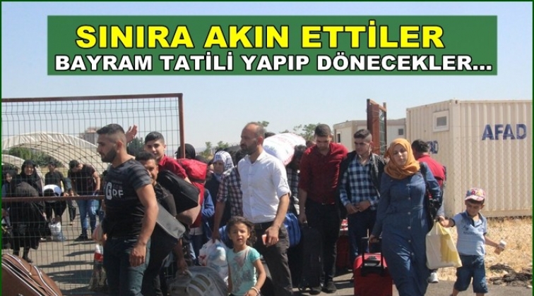 Suriyelilerin bayram tatili gidişi s&uuml;r&uuml;yor