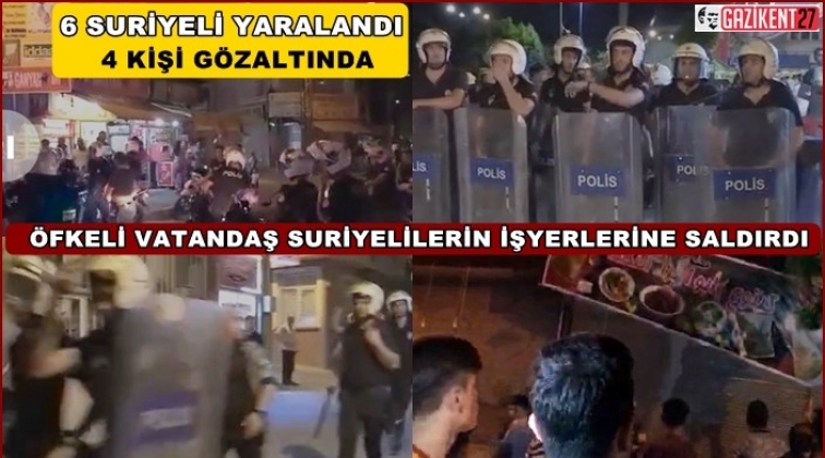 Suriyelilerin iş yerlerine saldırı: 6 yaralı