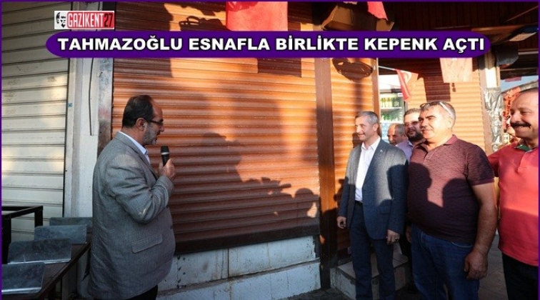 Tahmazoğlu dua ederek iş yeri a&ccedil;tı