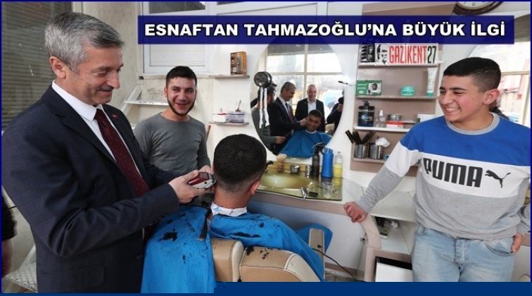 Tahmazoğlu, esnafı ziyaret etti