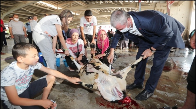 Tahmazoğlu'ndan kurban kesim yerlerine ziyaret