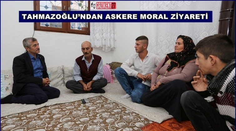 Tahmazoğlu'ndan yaralı askere moral ziyareti