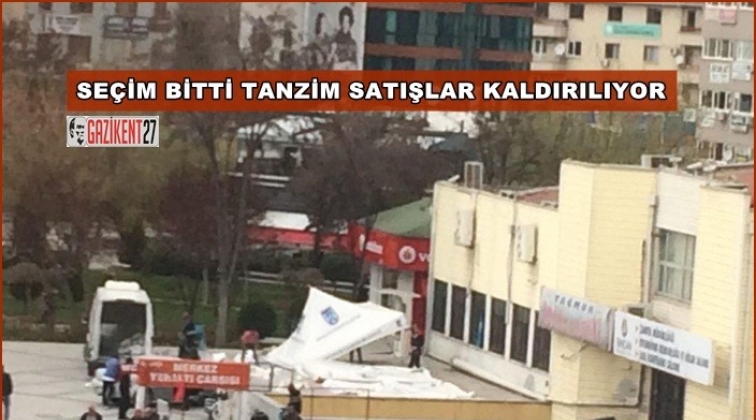 Tanzim satış &ccedil;adırları kaldırılmaya başlandı