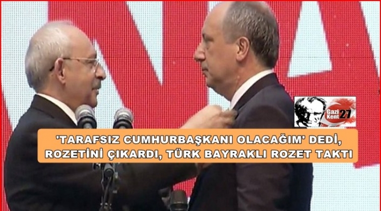 'Tarafsız olacağım' dedi, rozetini Kılı&ccedil;daroğlu&rsquo;na teslim etti