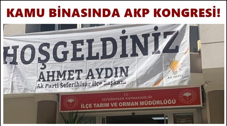 Kamu binasında AKP kongresi!..