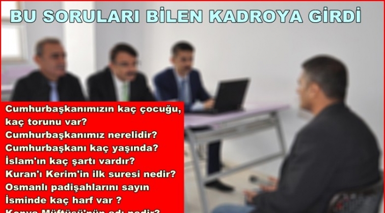 Taşeron işçilere kadro sınavında neler soruldu?