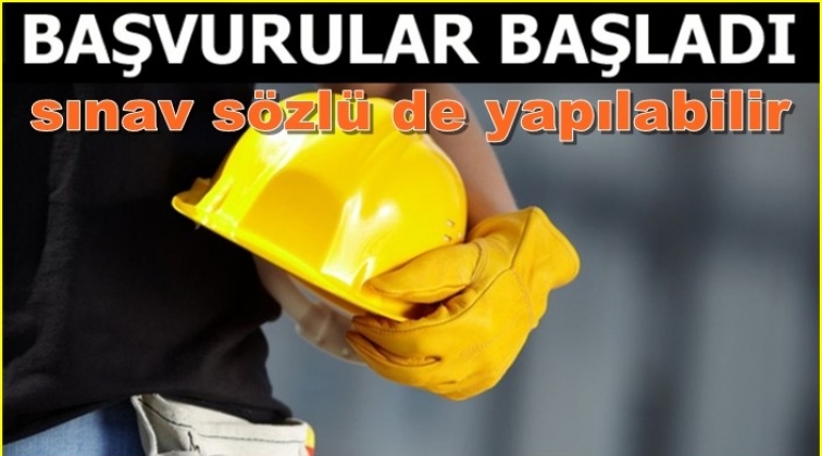 Taşeron sınavı sözlü de yapılabilir