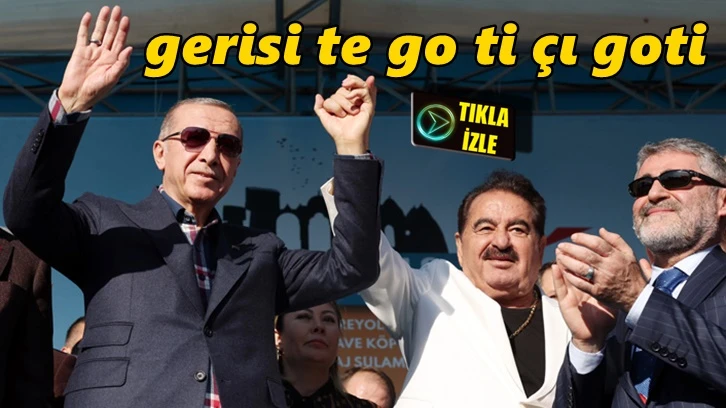 Tatlıses AKP mitingine katıldı, Erdoğan'a oy istedi...