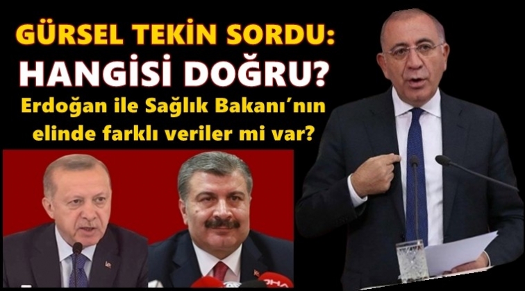 Tekin: Ellerinde farklı veriler mi var?